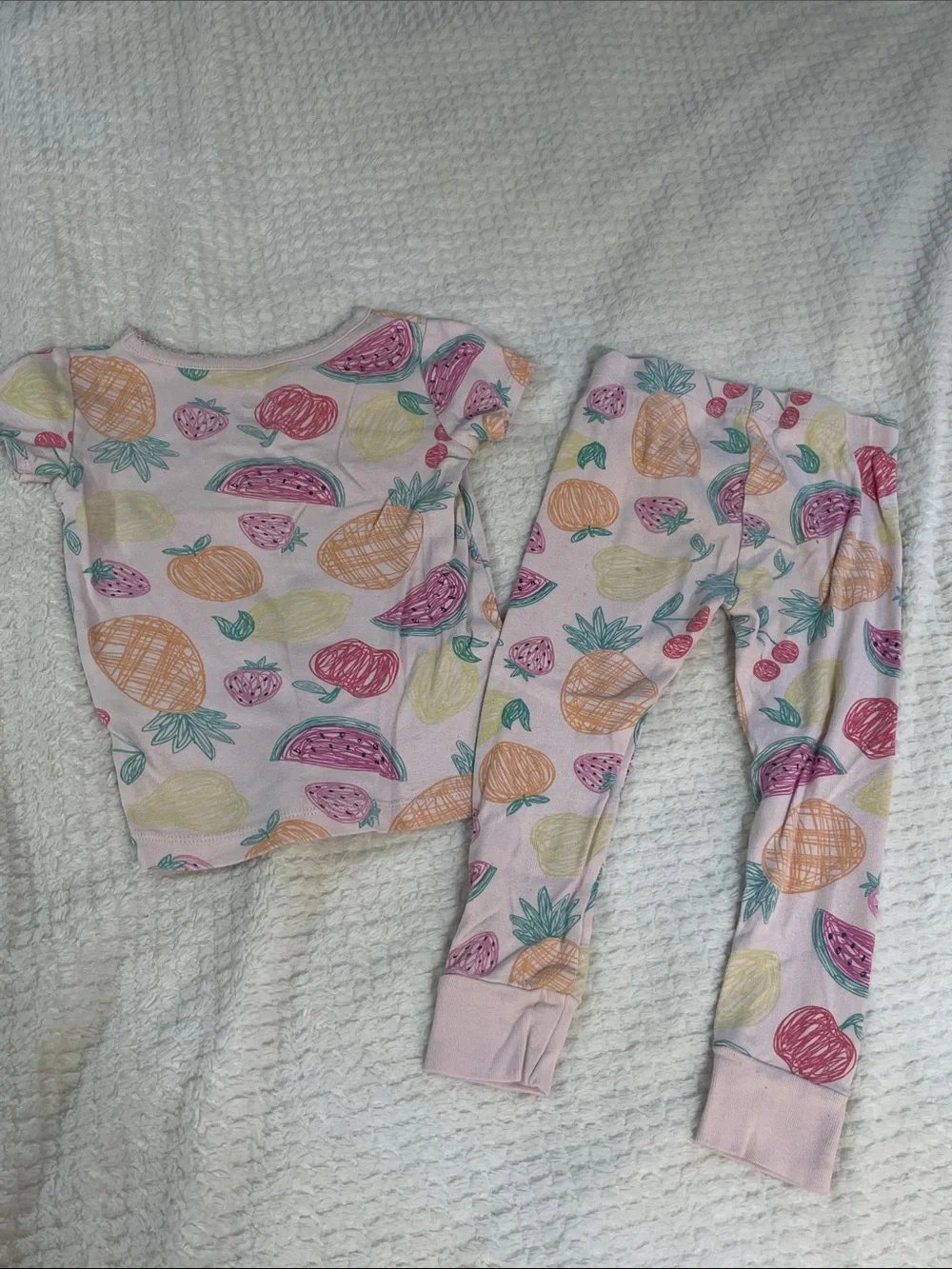 ❤️4 for $10 Kids Headquarters Fruit Print Pink Pajama Top - 3T